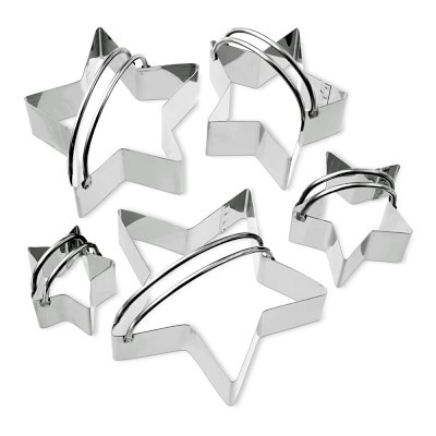 Stainless-Steel Star Biscuit 5-Piece Cookie Cutter Set | Williams-Sonoma