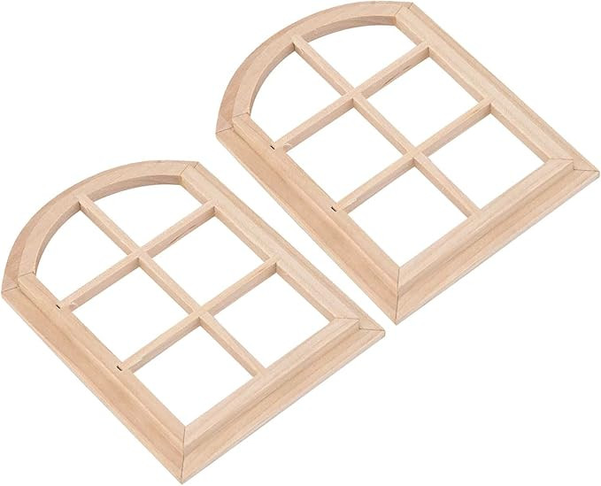 Doll House Asseccories, 1:12 Eco‑Friendly Dollhouse Wooden Window Durable Doll House Furniture ... | Amazon (US)