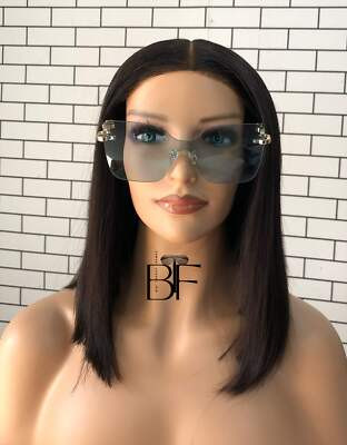 BTF-0100: Rimless Oversized Unisex Metal Frame Sunglasses  | eBay | eBay UK