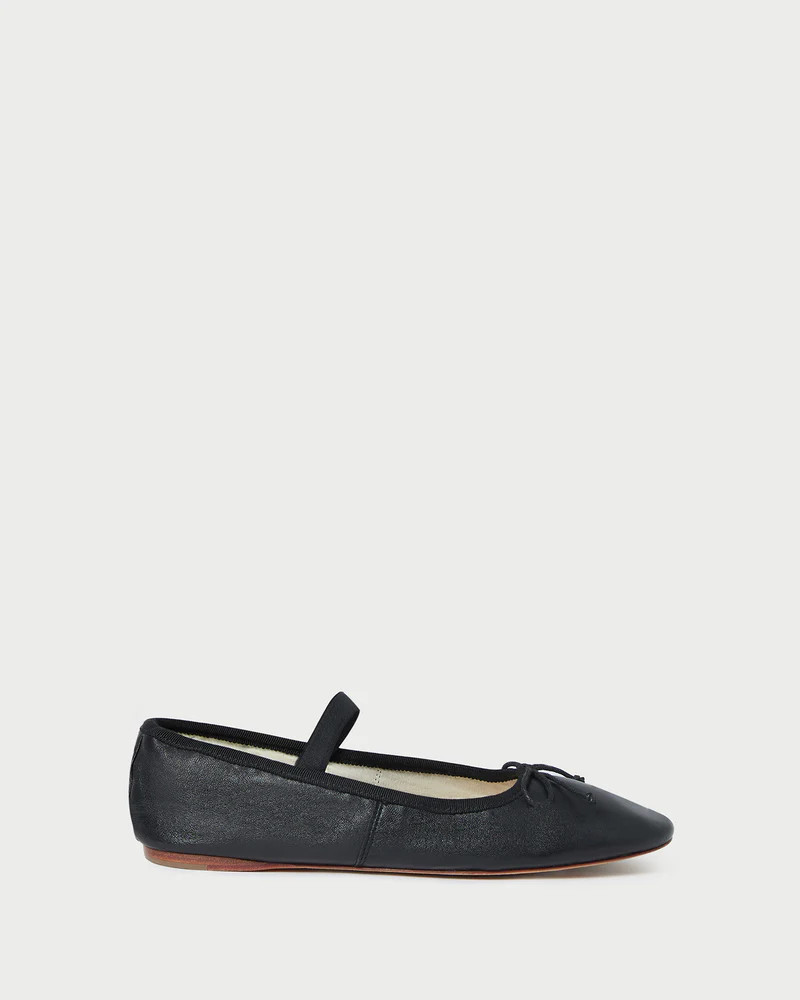 Leonie Black Ballet Flat | Loeffler Randall