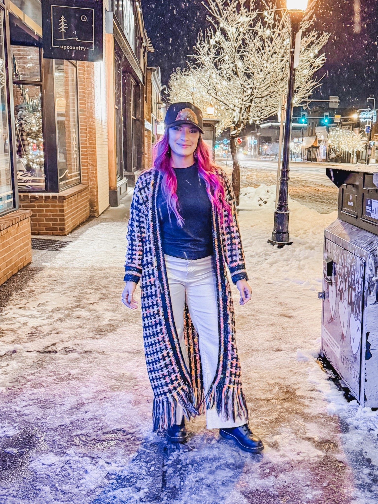 Snowy Mountain Night ❄️🏔️

#LTKTravel #LTKootd #LTKPetite