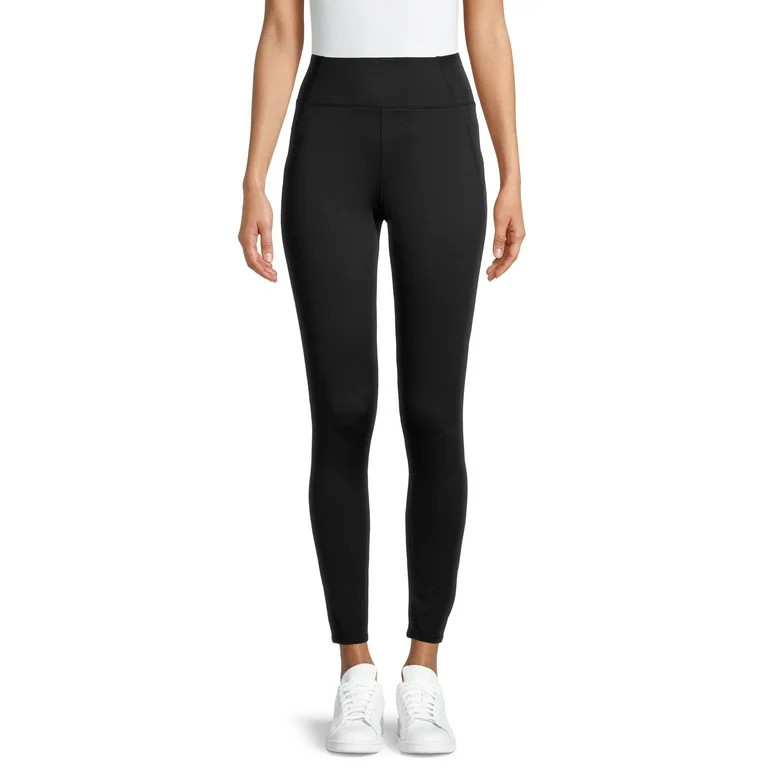 ClimateRight by Cuddl Duds Women's Plush Warmth Base Layer Leggings, Sizes XS to XXL | Walmart (US)
