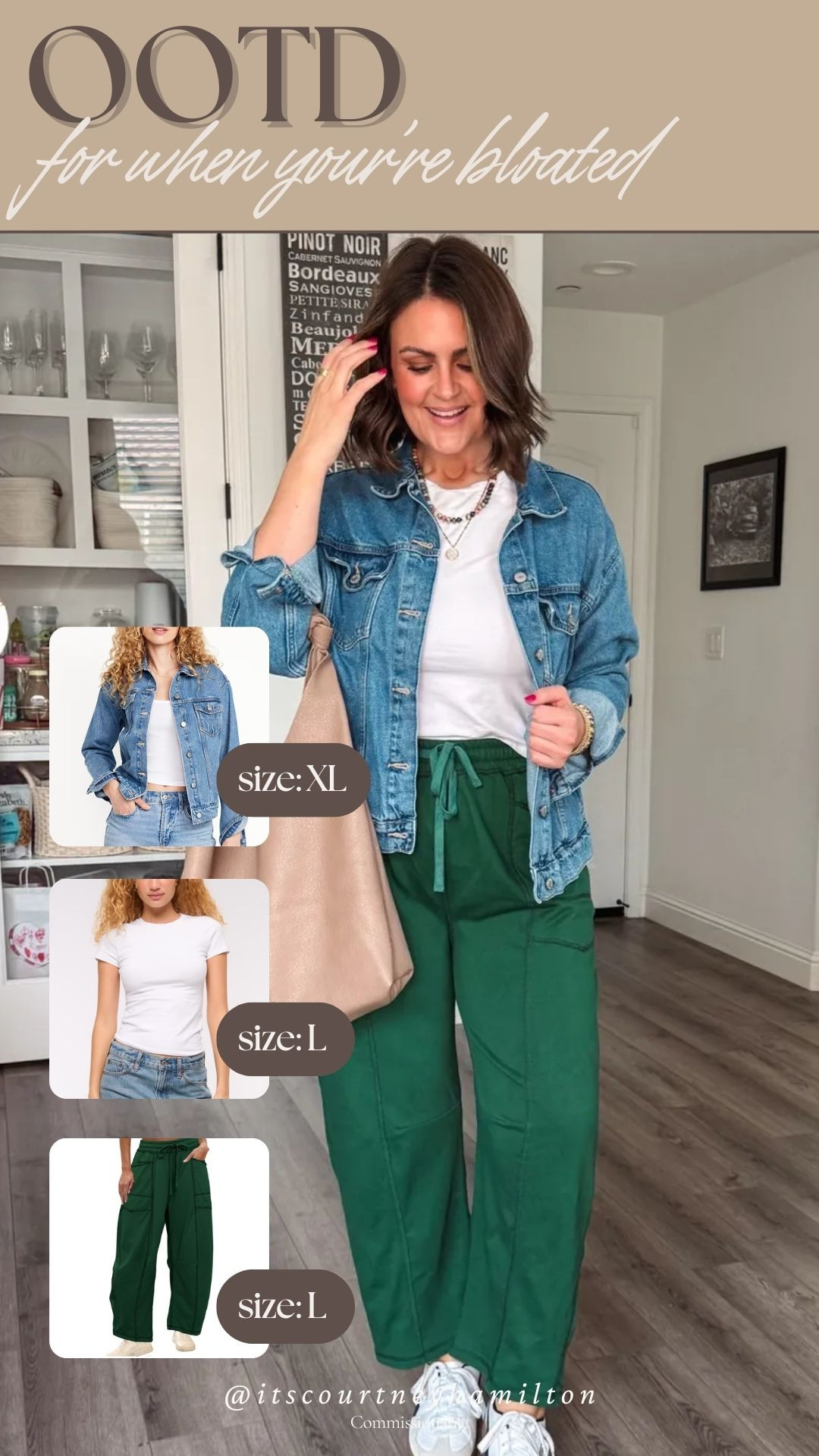OOTD for when you're bloated! 
 Jacket is an XL, Top is a large, and pants are a large

casual outfit, finds under 100, finds under 50, denim jacket, watchnow, spring fashion, courtney hamilton 

 

#LTKootd #LTKSeasonal #LTKSaleAlert