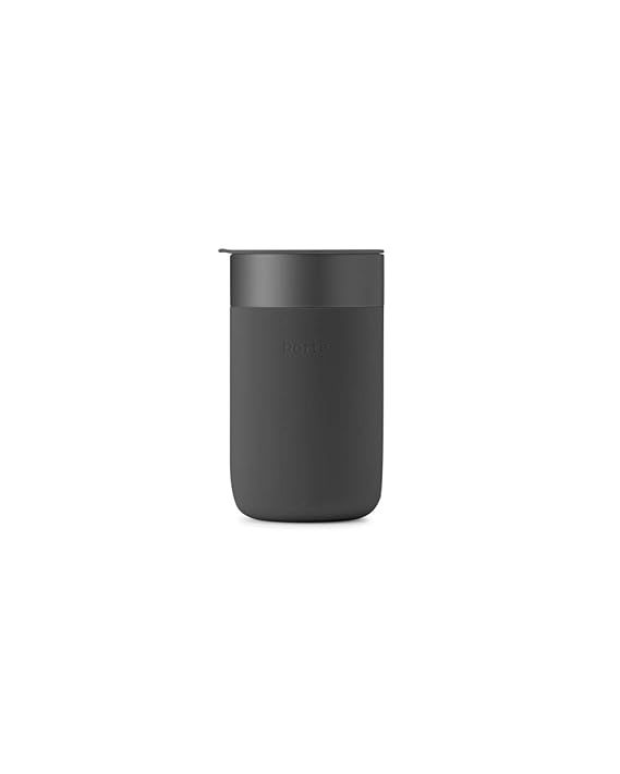 W&P Porter Ceramic Mug w/ Protective Silicone Sleeve, Charcoal 16 Ounces | On-the-Go | No Seal Ti... | Amazon (US)