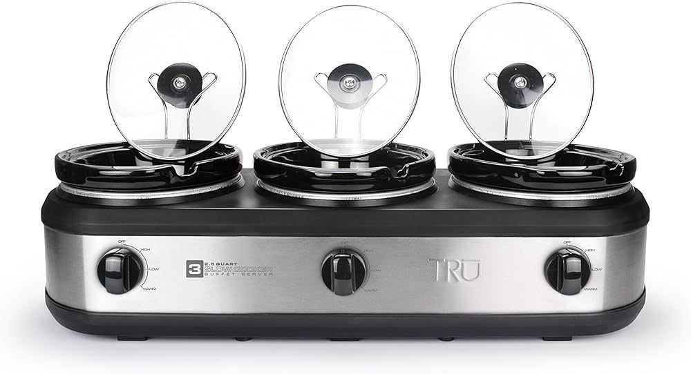 TRU Triple Buffet Server, 3 2-1/2-Quart Removable Inserts | Amazon (US)