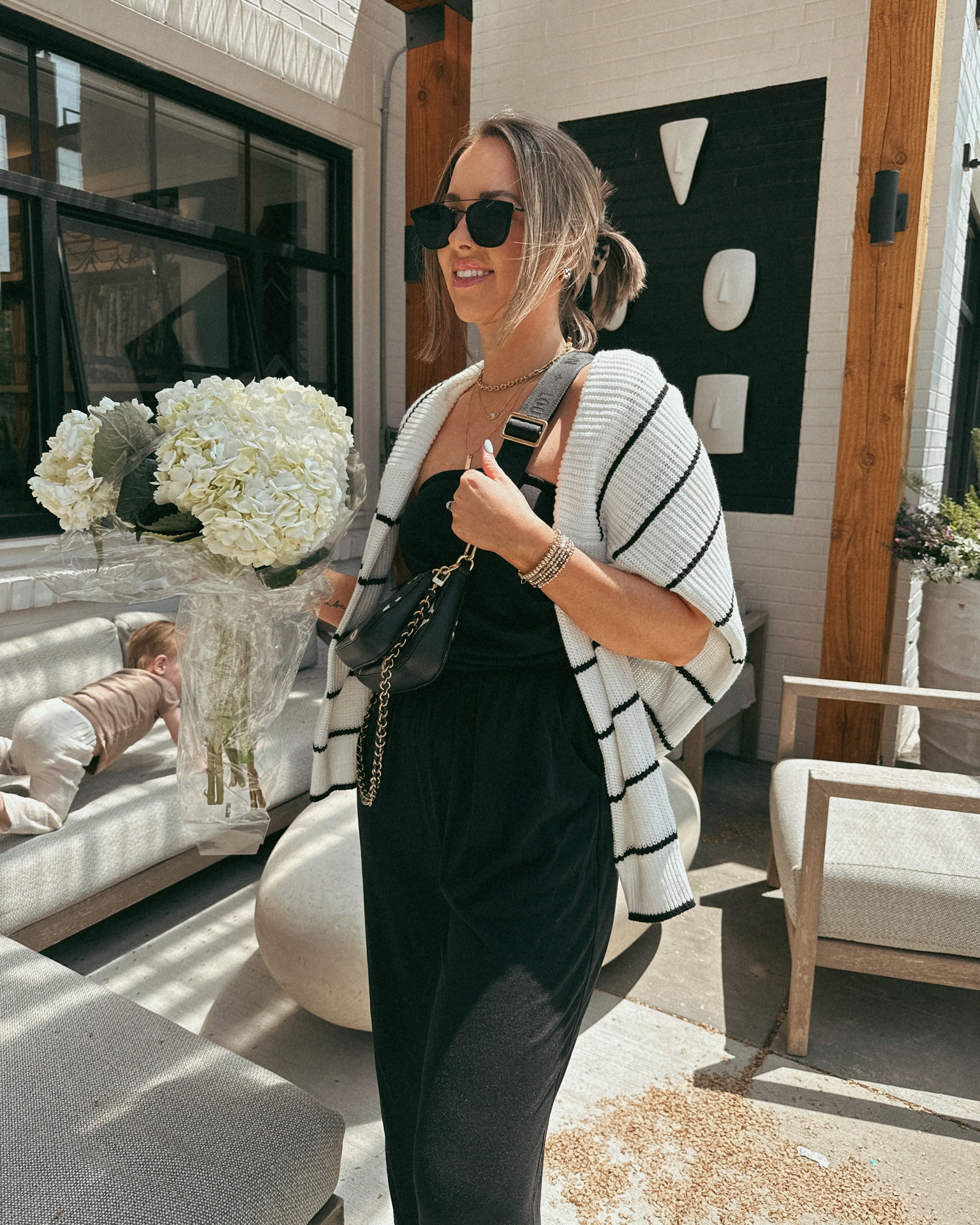 Amazon jumpsuit and striped sweater combo, perfect for a spring day! Wearing a medium in this jumpsuit. It feels so soft and like loungewear but elevated!

Amazon find, Amazon fashion, striped knit, striped sweater, YSL sunglasses 

#LTKunder50 #LTKSeasonal #LTKFind