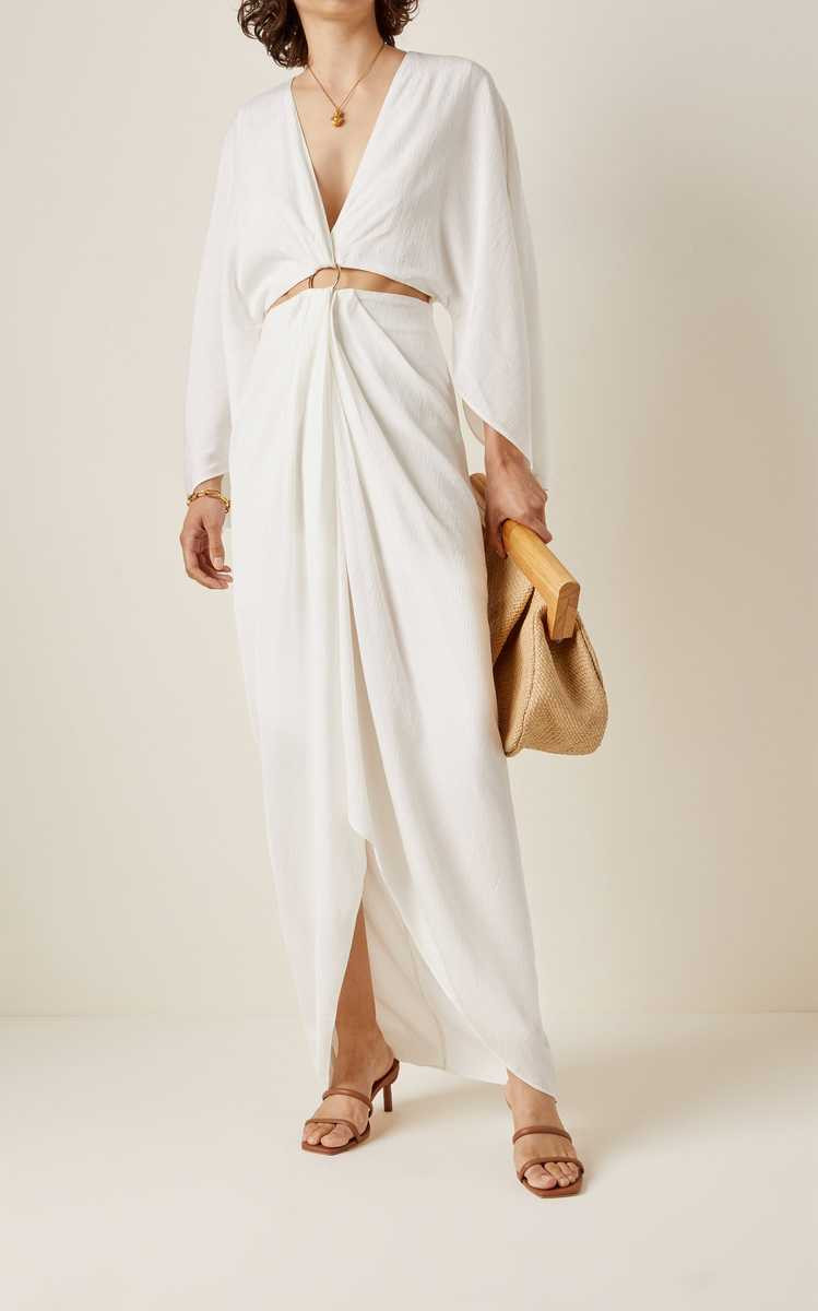 Exclusive Provence Cutout Georgette Maxi Dress | Moda Operandi (Global)