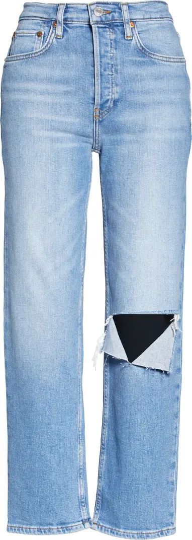 Re/Done '70s Stove Pipe Cropped Jeans | Nordstrom | Nordstrom