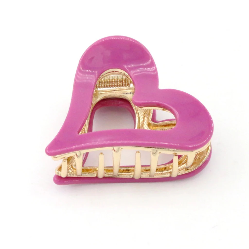 Orchid Kiss Mini Heart Claw Clip | Adorned