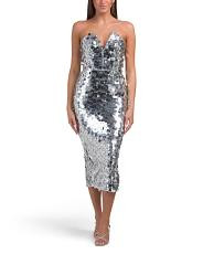 Sequin Midi Cocktail Dress | TJ Maxx