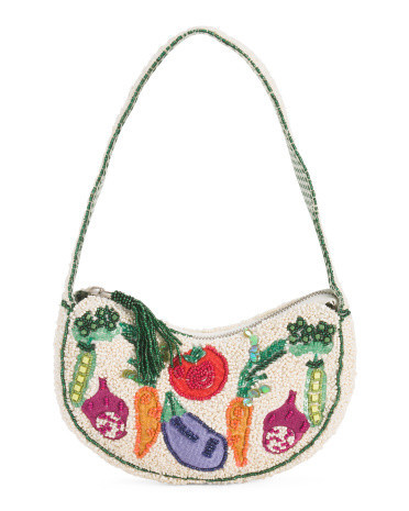Garden Beaded Shoulder Bag for Women | Leather | Marshalls
