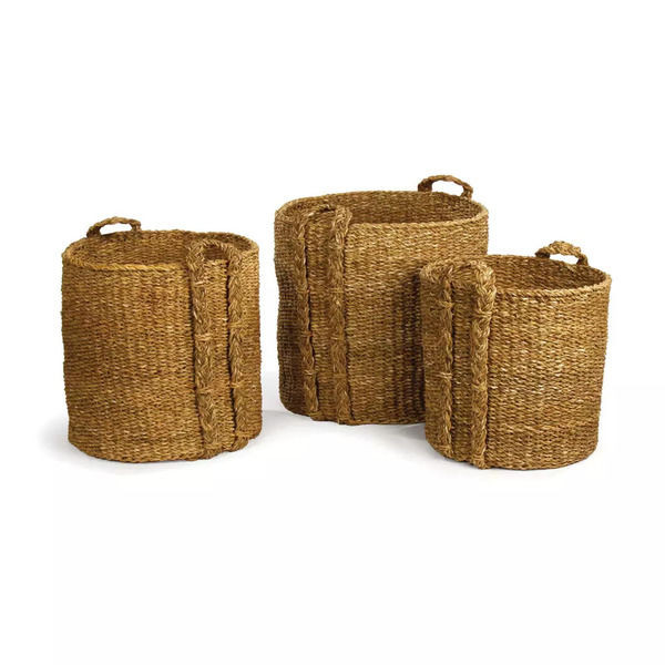 Seagrass Round Baskets Large, Set Of 3 | Scout & Nimble
