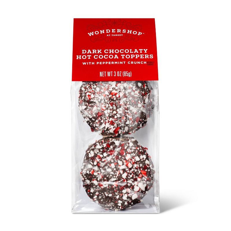 Dark Chocolate Peppermint Hot Cocoa Toppers - 4ct - Wondershop™ | Target