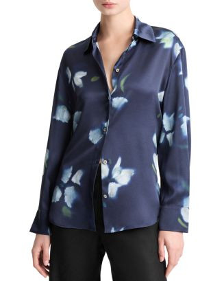 Vince Silk Floral Shirt | Bloomingdale's Women | Bloomingdale's (US)