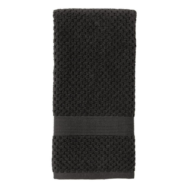 Better Homes & Gardens Signature Soft Popcorn Texture Hand Towel, Grey Shadow | Walmart (US)