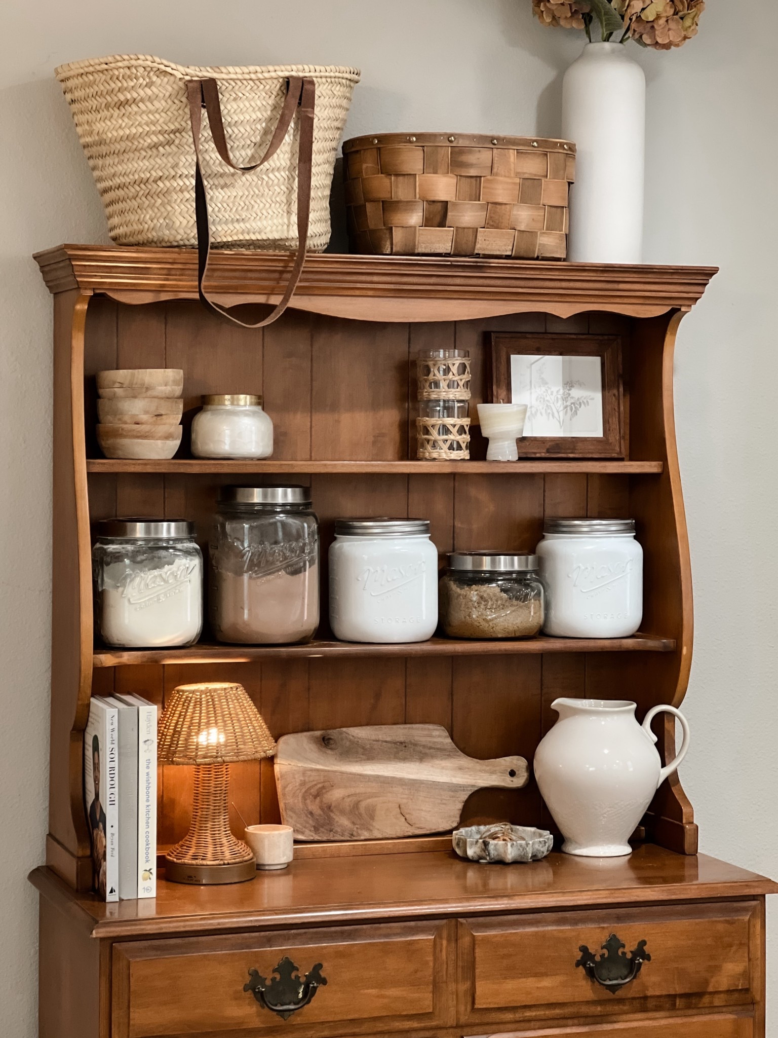 everything on my vintage hutch 🧺

#LTKHome #LTKSeasonal #LTKdayinmylife