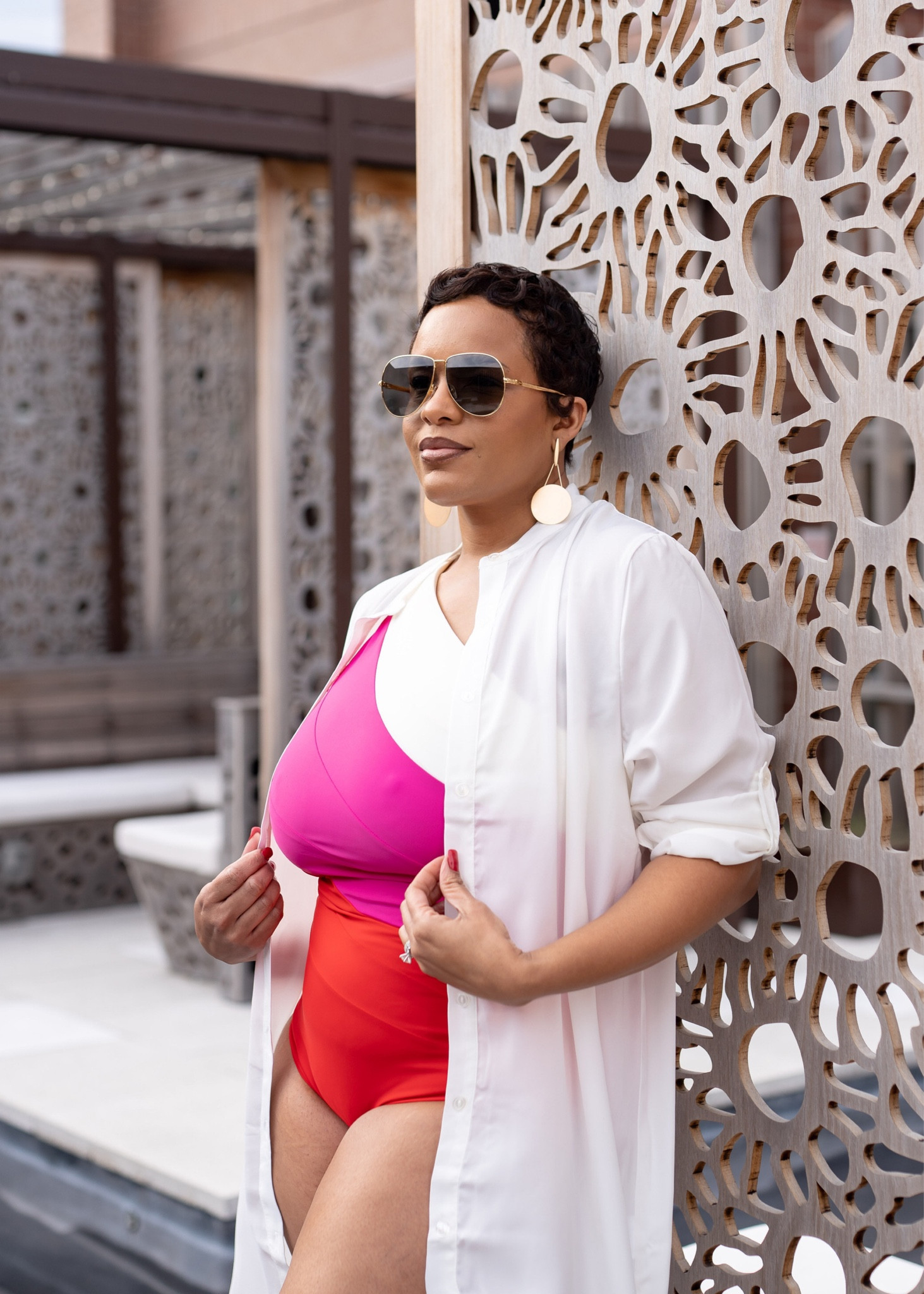 Beautiful color combinations on this flattering swimsuit! Code KIMJS10 

#LTKSeasonal #LTKswim #LTKtravel