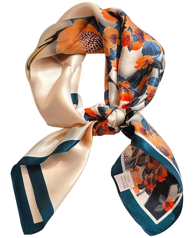 Dailyacc Hair Bandanas Scarf For Women Lightweight Fashion Neck Silk Satin Head Scarves For Sleep... | Amazon (US)