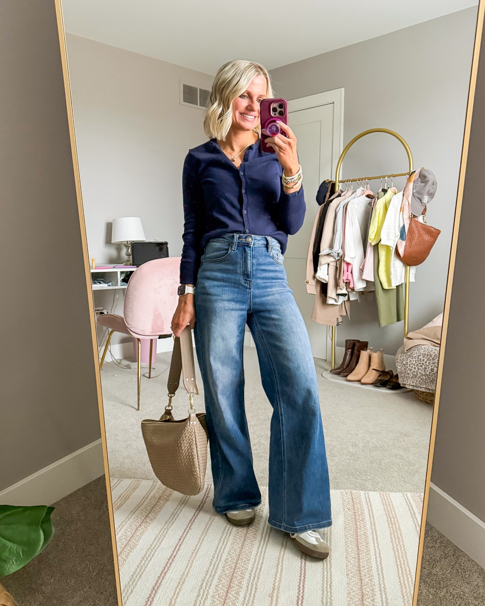 What I wore this week! Early spring outfit! 
Cardigan from @gapfactory small
Jeans from @amazon 24

#LTKootd #LTKOver40 #LTKPetite