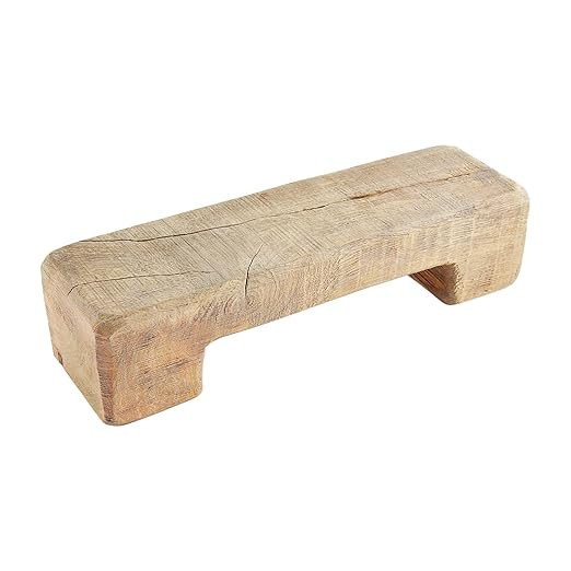 Mud Pie Reclaimed Wood Riser, Brown, Small, 13" x 3.5" x 3" | Amazon (US)