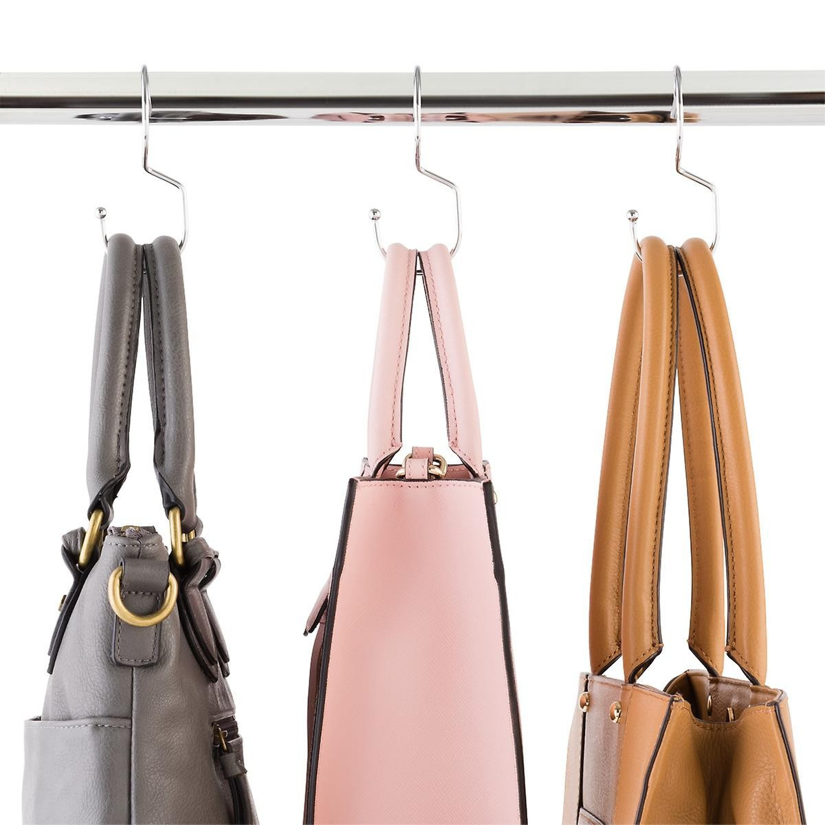 Chrome Metal Purse Hangers | The Container Store