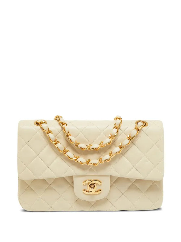 CHANEL Pre-Owned Classic Flap Crossbody Bag | Neutrals | FARFETCH NZ | Farfetch Global
