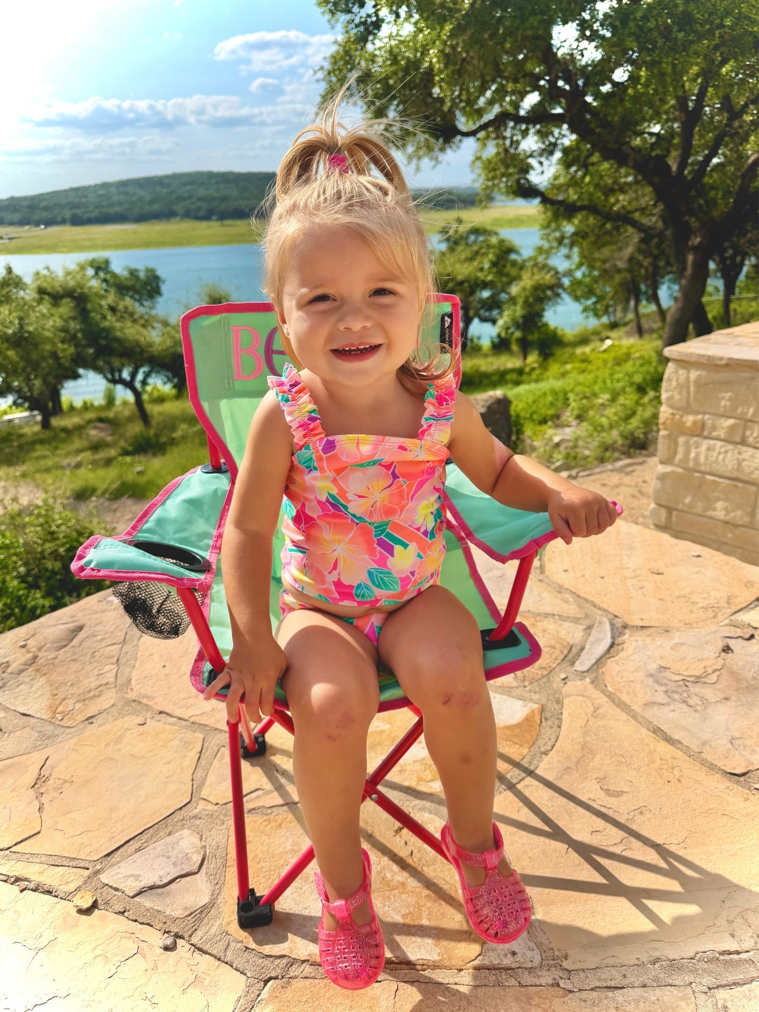 On SALE!!! Loving Bentlee’s hibiscus tankini and her new folding chair. How adorable is this toddler swimsuit?!

#LTKBaby #LTKKids #LTKSwim