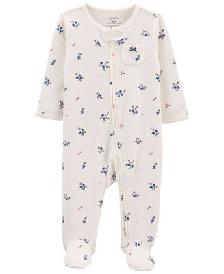 Carter's Baby Girls Floral 2-Way Zip Cotton Sleep Play & Reviews - All Baby - Kids - Macy's | Macys (US)