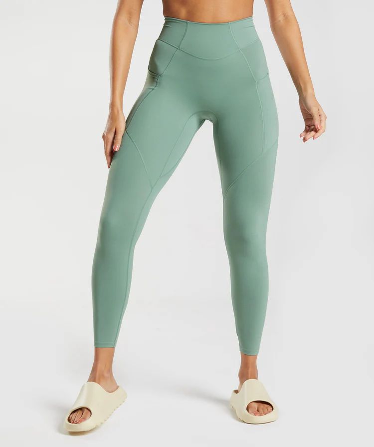 Gymshark Whitney Everyday Pocket Leggings - Leaf Green | Gymshark US