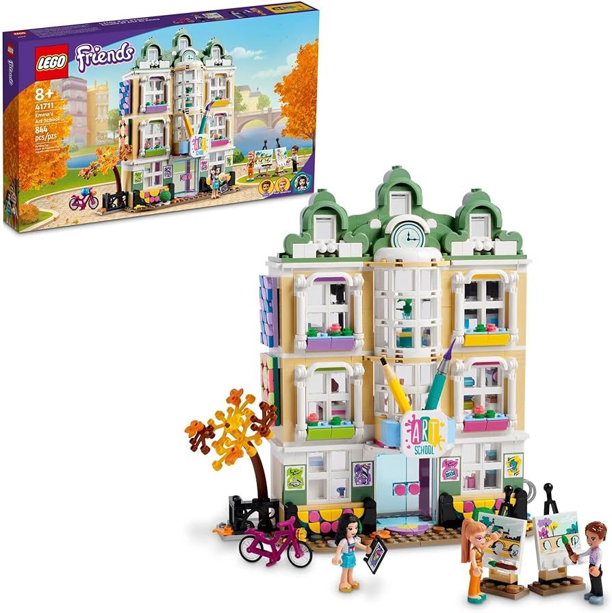 Amazon.com: LEGO Friends Emma's Art School House Set 41711, Creative Arts & Crafts Toy with 3 Min... | Amazon (US)