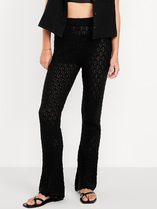 High-Waisted Crochet Flare Pants | Old Navy | Old Navy (US)