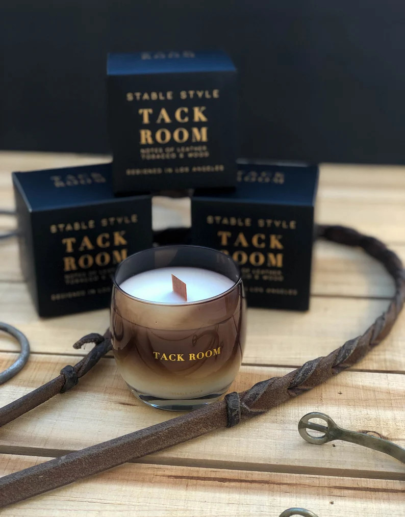 Tack Room Candle  Soy Wax  Notes of Leather Tobacco & Wood | Etsy | Etsy (US)