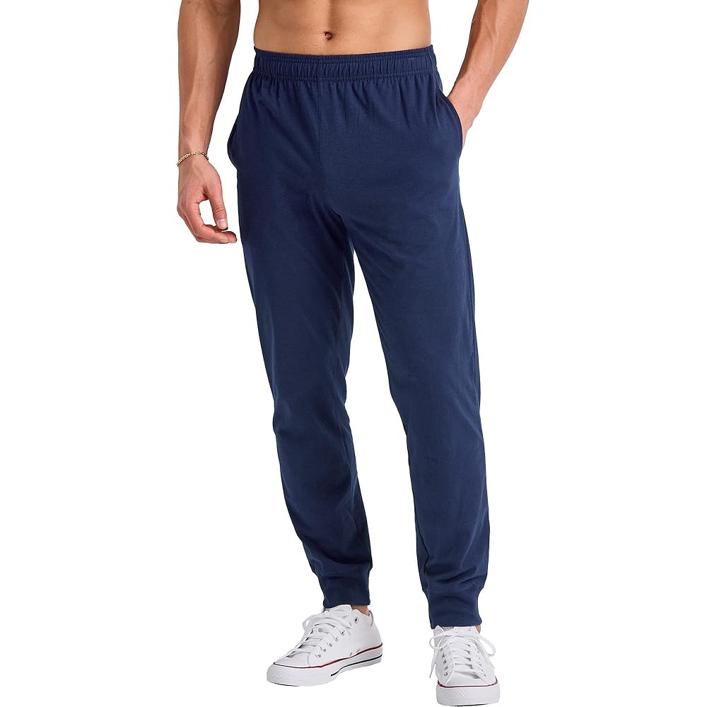 Hanes Originals Cotton Joggers, Jersey Sweatpants for Men with Pockets, 30" Inseam | Amazon (US)