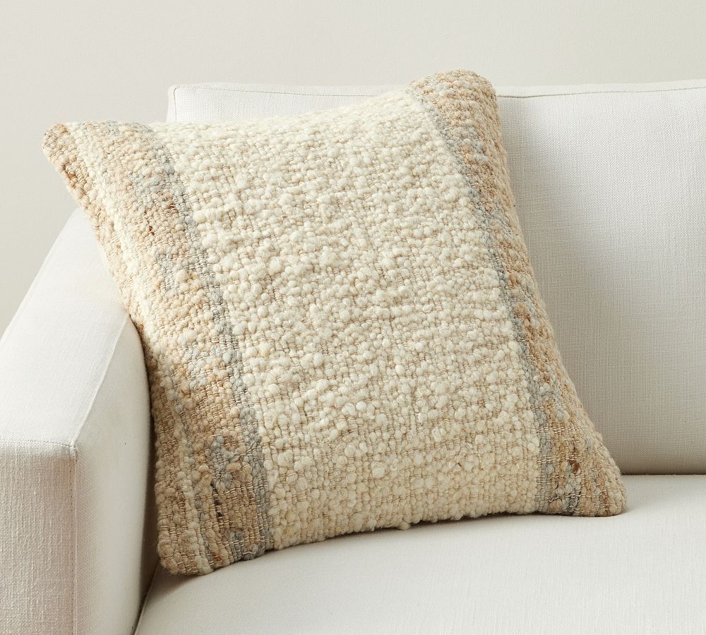 Cole Textured Pillow | Pottery Barn (US)