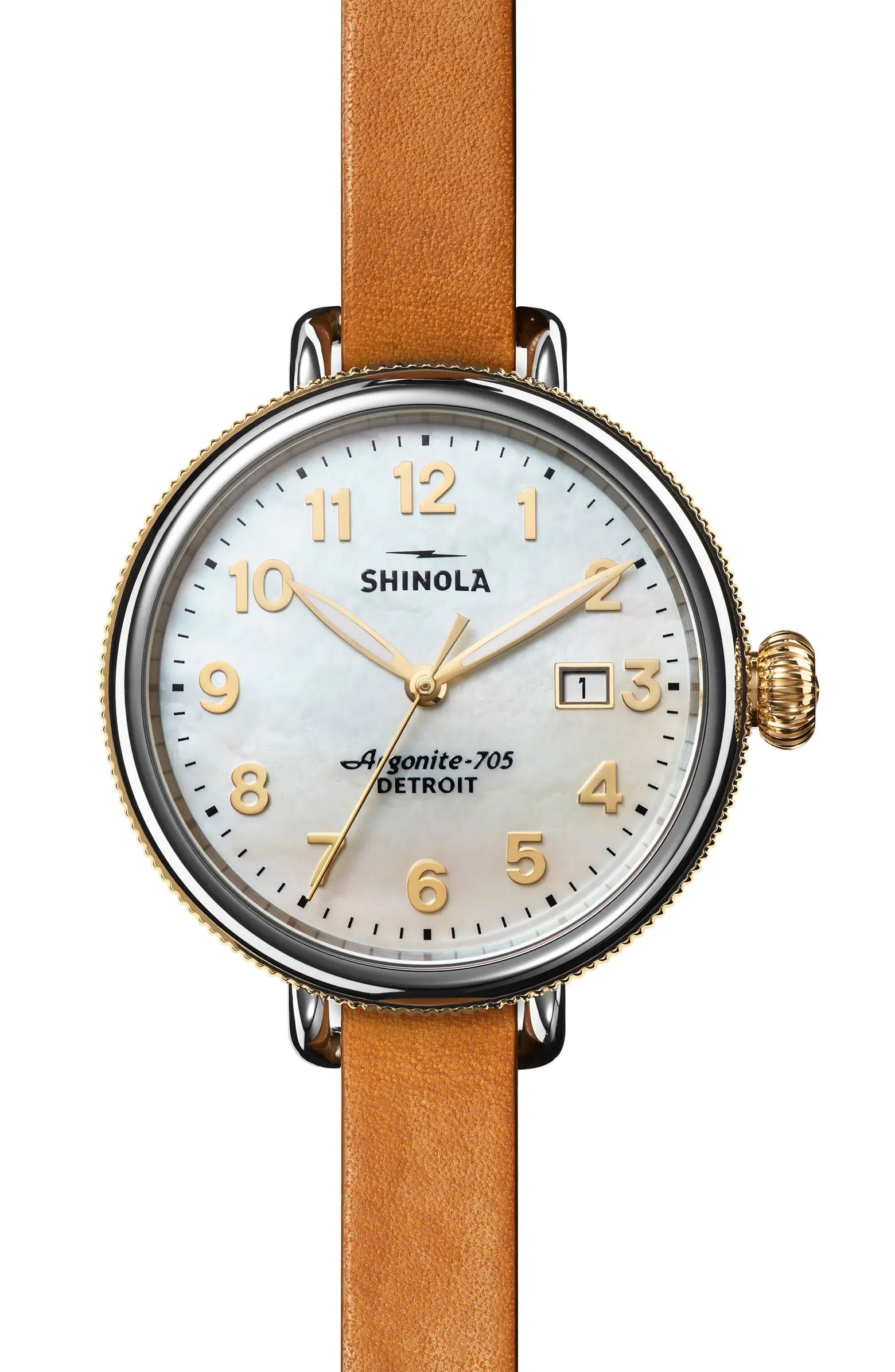 Shinola Birdy Double Wrap Leather Strap Watch, 38mm | Nordstrom | Nordstrom