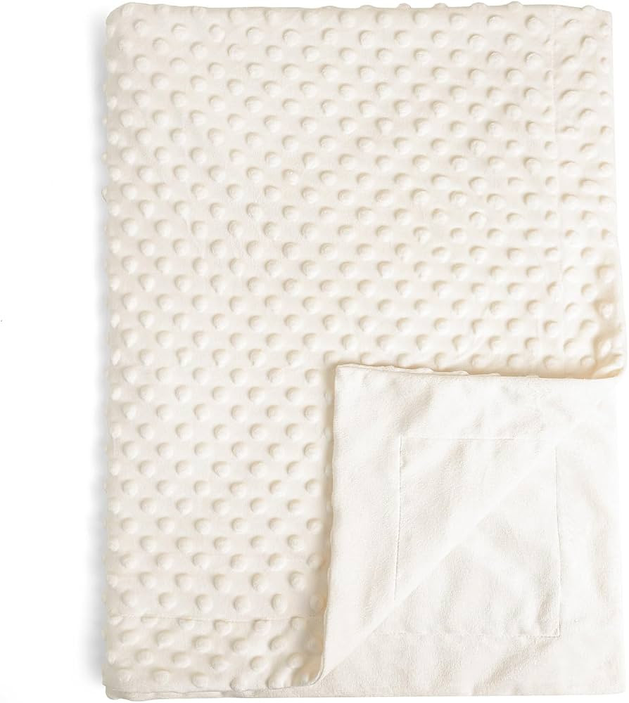 david's kids Micro Fleece Minky Baby Blanket for Girls with Double Layer and Soothing Raised Dots... | Amazon (US)