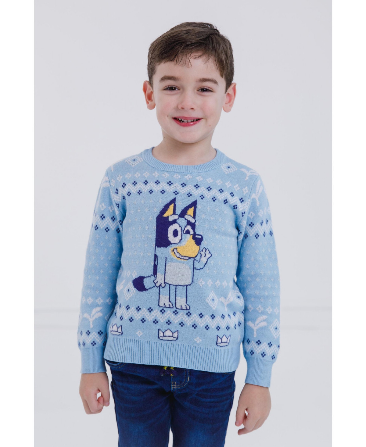 Bluey Girls Christmas Matching Family Sweater to Adult (2T - 2XL) - Bluey, blue | Macy's