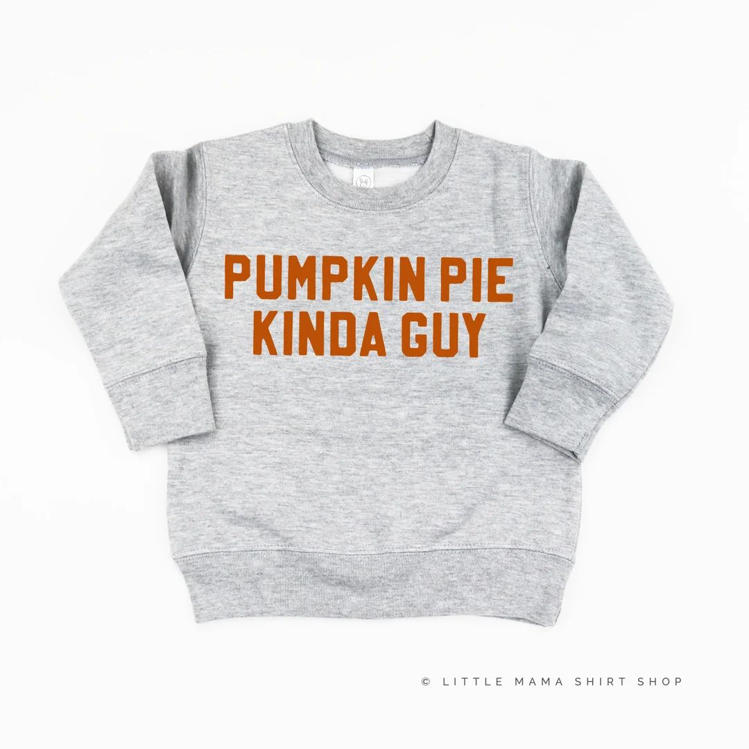 Pumpkin Pie Kinda Guy Kids Fall Sweater Fall Sweater for - Etsy | Etsy (US)