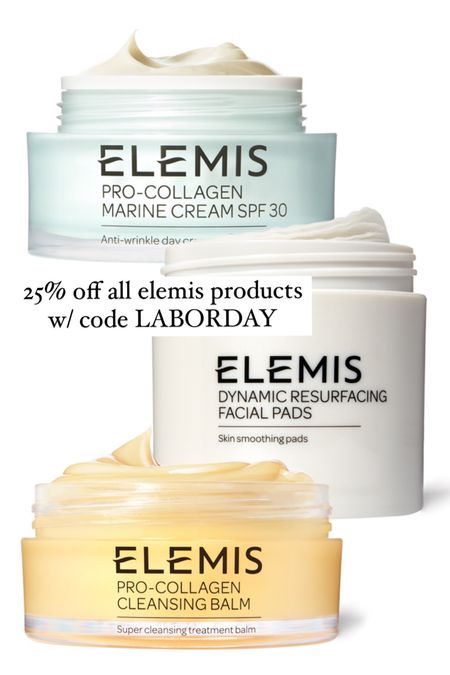 Elemis products are 25% off with code LABORDAY

skincare sale - beauty sale 

#LTKsalealert #LTKbeauty #LTKSale