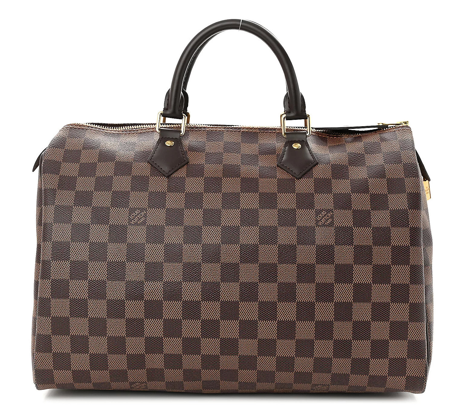Pre-Owned Louis Vuitton Speedy Damier Ebene 35 rown | QVC