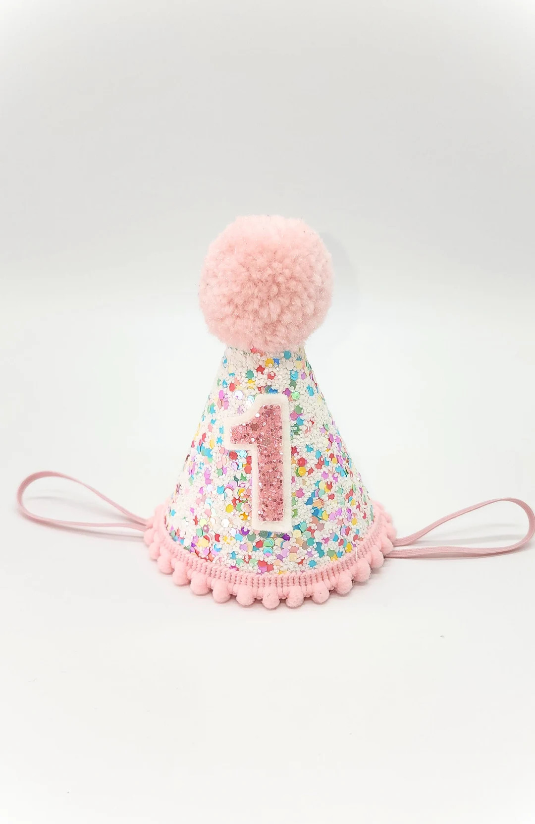 Confetti Hat/ Sugar Sprinkles Hat/ Sugar Confetti Hat/ Sweet One Birthday/ White Pink Sprinkles C... | Etsy (US)