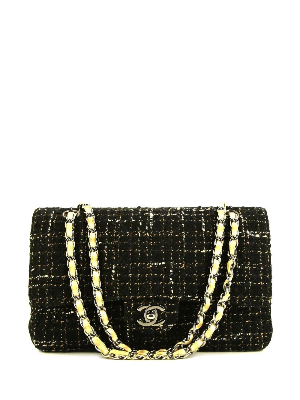 Chanel Pre-Owned Timeless Tweed Classic Flap Shoulder Bag - Farfetch | Farfetch Global