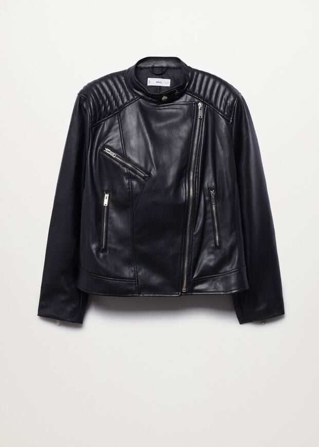 Leather biker jacket | MANGO (US)