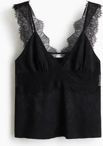 H&M Lace-detail Top | Nordstrom | Nordstrom