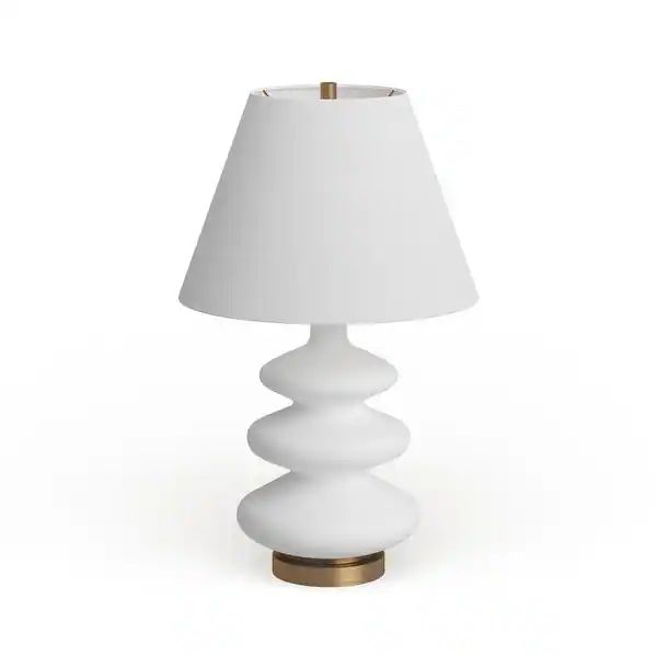 Carleta Matte White Triple Gourd Lamp | Bed Bath & Beyond