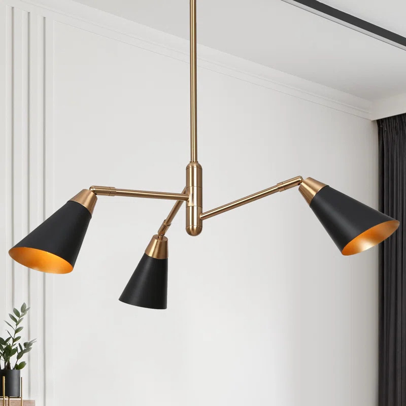 Dalisia 3 - Light Shaded Modern Linear Chandelier | Wayfair North America