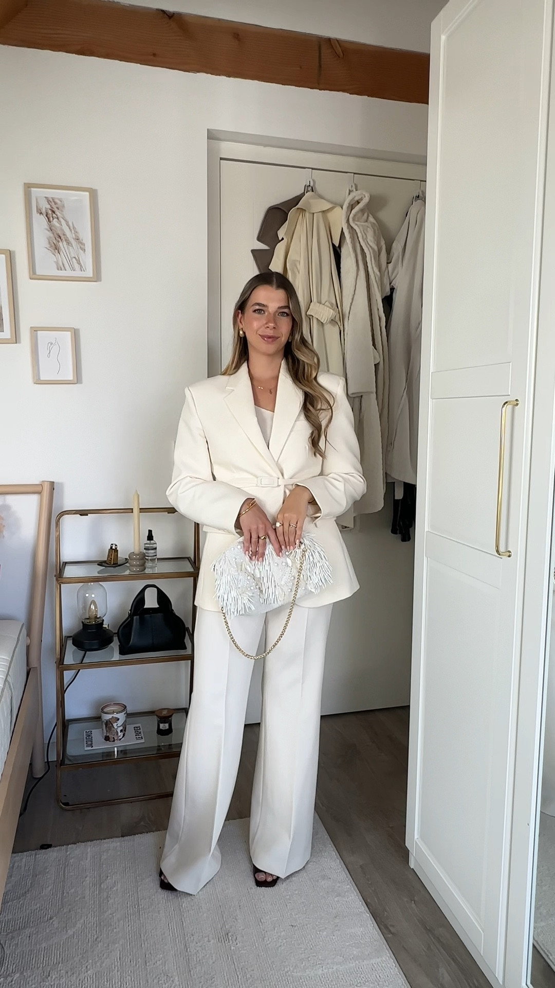 The perfect suit for all seasons 🤍

White suit, cream suit, MANGO suit, monochrome look, classy chic, party outfit, summer style 

#LTKeurope #AugustBrandSpotlight #LTKstyletip