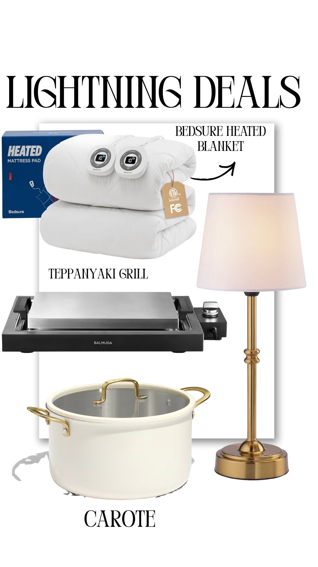 Lightning deals. Prices are valid for a few hours only.

#LTKSaleAlert