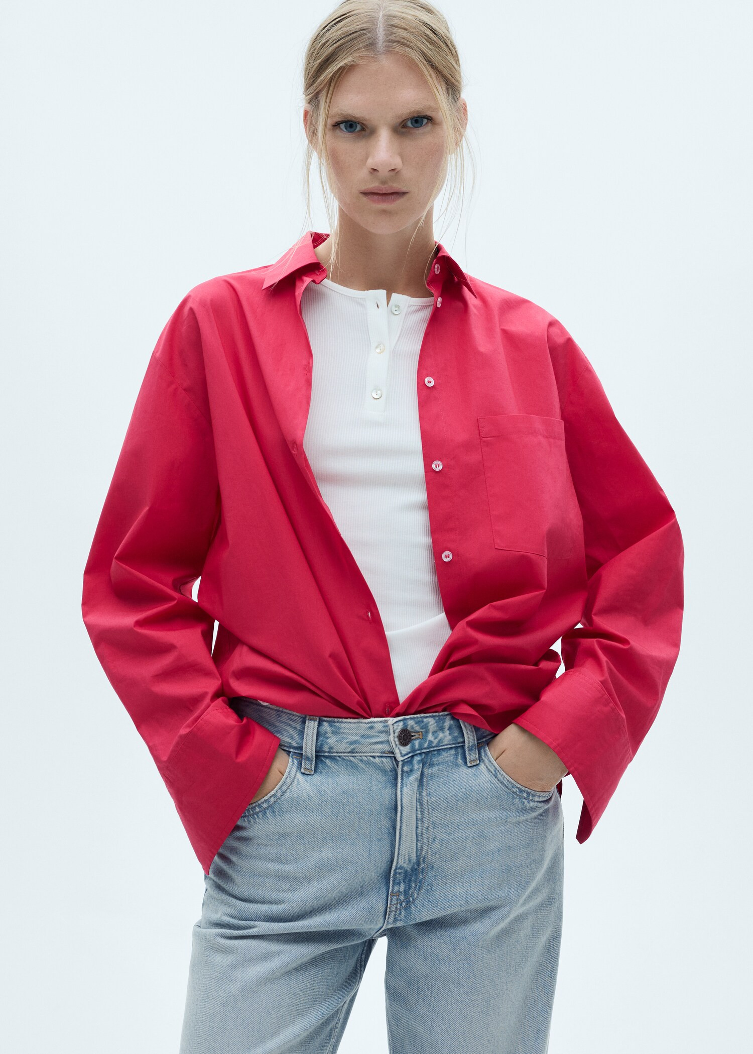 Mid-rise straight jeans | MANGO (US)