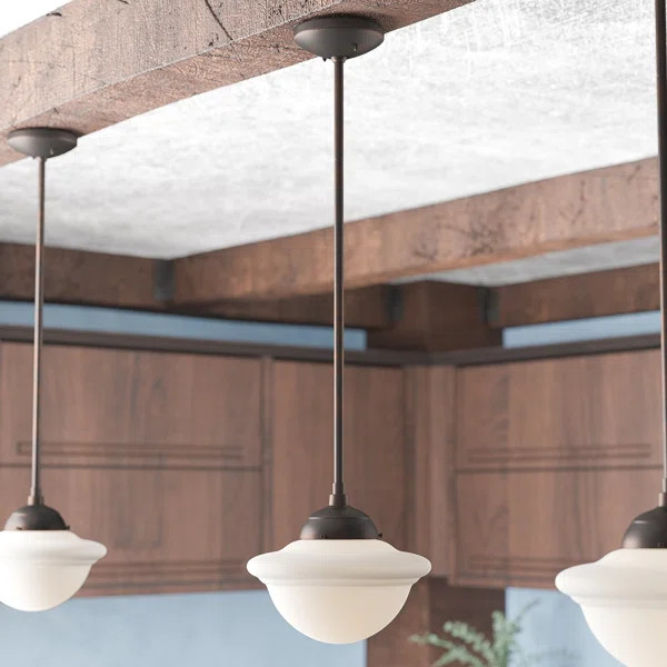 Bruges 1 - Light Single Schoolhouse Pendant | Wayfair North America